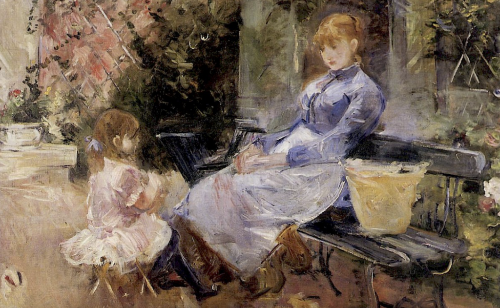 Berthe Morisot La Fable 1883 Olio su tela, 65 × 81 cm Collezione privata CMR 139 © Christian Baraja SLB