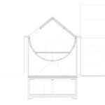 Ex frigorifero, competition, detail section © VG13 Architects