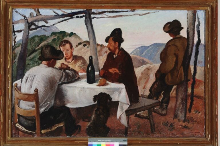 Felice Carena, La Pergola, 1928, olio su tela, 120 x 180 cm, Piacenza, Galleria d'Arte Moderna Ricci Oddi. Courtesy Galleria d'Arte Moderna Ricci Oddi, Piacenza