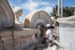 Giardino delle Erme a Villa Borghese, Roma. Il cantiere di restauro