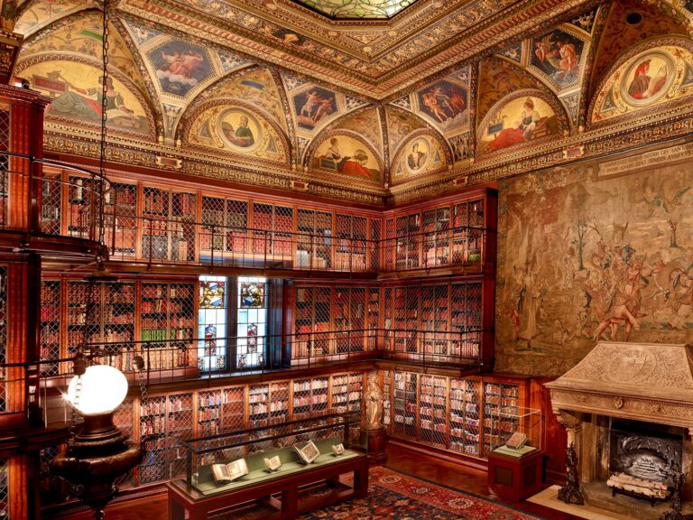 Mr. Morgan's Study, The West Room, View of southeast, The Morgan Library & Museum after restoration, 2010. The Morgan Library & Museum. Photography by Graham S. Haber