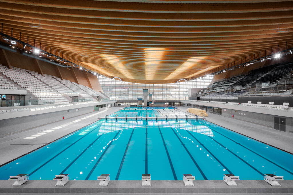 Olympic Aquatics Centre. ©architecture: VenhoevenCS & Ateliers 2:3:4: photo: Salem Mostefaoui