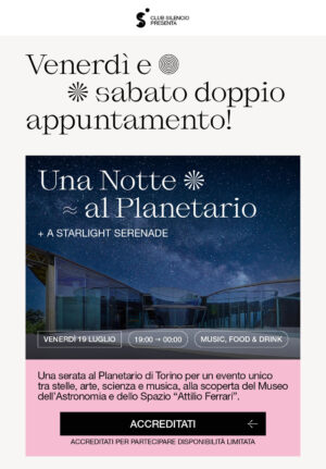 Club Silencio - Una notte al Planetario