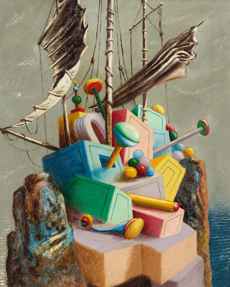 Alberto Savinio, Le navire perdu, 1928, olio su tela