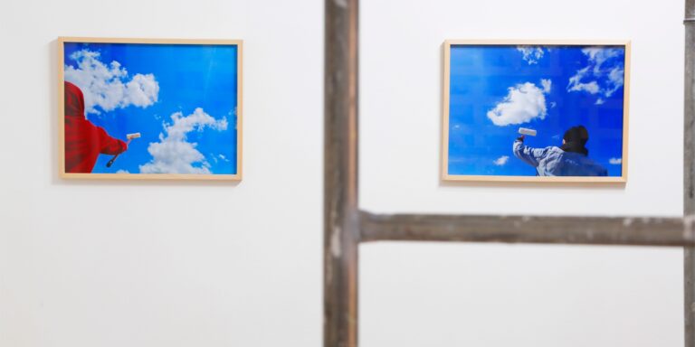 Alex Urso, Painting Clouds. Thèposito Art Space, Narni. . Photo Tanita Gennari