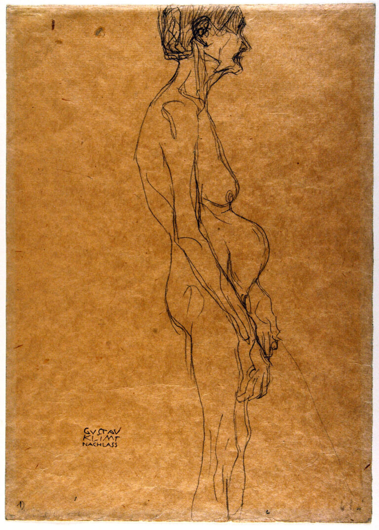 Gustav Klimt Vecchia donna - studio per Le tre età, 1905 GNAM, Roma