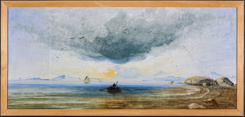 Peder Balke, Landskap fra Nord-Norge, ca. 1860. Courtesy The Gundersen Collection