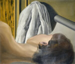 René Magritte, L’épreuve du sommeil, 1926, olio su tela © René Magritte, by SIAE 2024