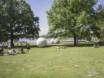 Skulpter Projekte 1977, Claes Oldenburg, Giant Pool Balls. Photo Hubertus Huvermann