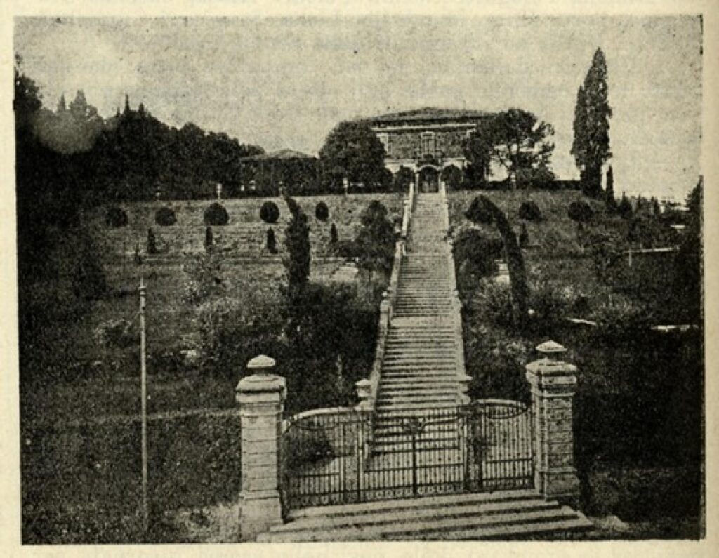 Villa delle Rose nel 1917. Copyright Biblioteca comunale dell'Archiginnasio