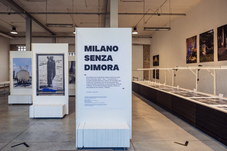 Milano senza Dimora Installation view, panel