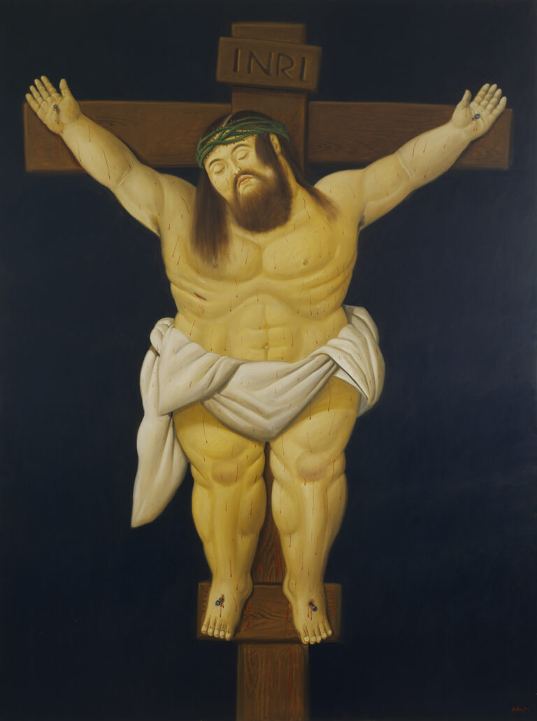 Fernando Botero Cristo, 2000 Olio su tela, 255x192 cm Collezione privata