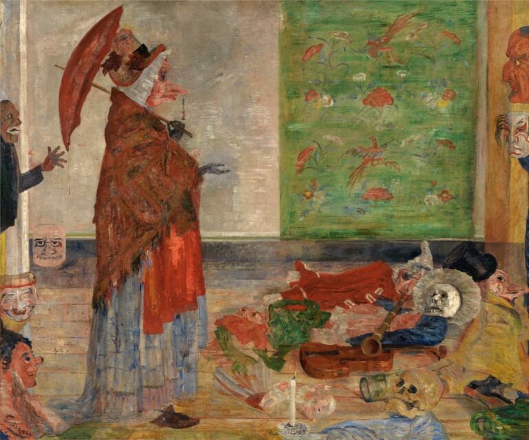 James Ensor, Astonishment of the Mask Wouse, 1889, KMSKA Collection – Vlaamse Gemeenschap, photo: Hugo Maertens, www.artinflanders.be