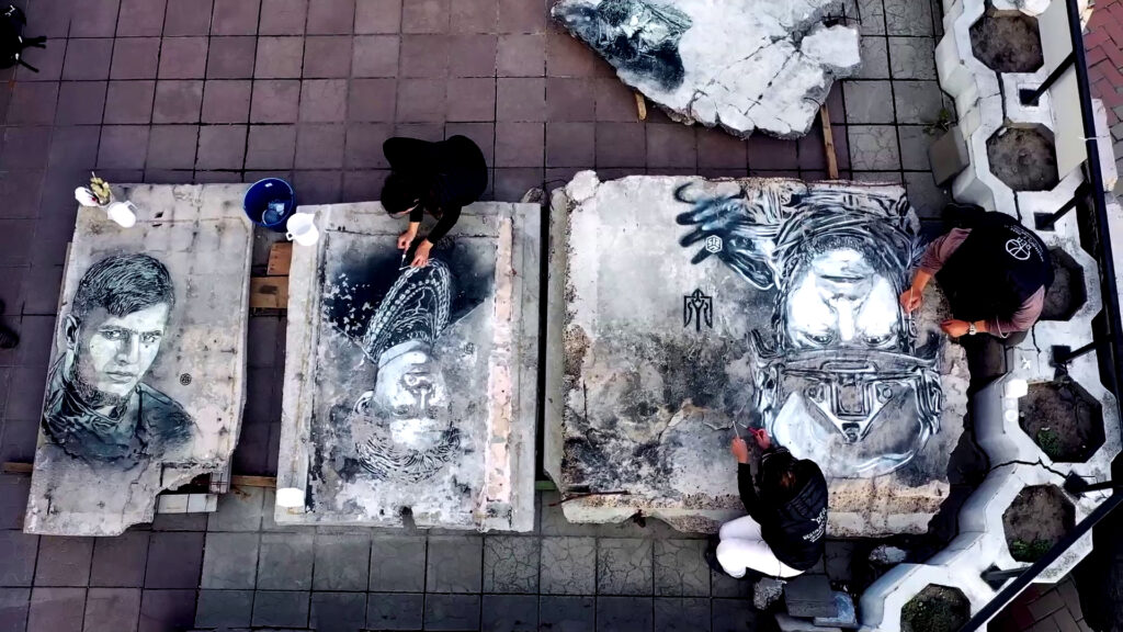 Arte vs guerra - Banksy e C215 a Borodyanka