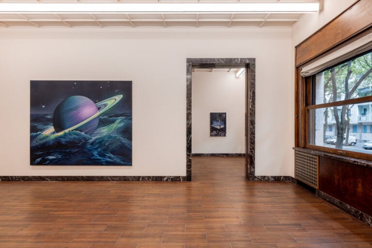 Ariana Papademetropoulos, Ringing Saturn, installation view at MASSIMODECARLO, Milano, 2024