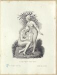 "Egle e Iri", gruppo scultoreo di Giovanni Pandiani, illustrazione di Domenico Gandini all'interno di una pubblicazione del 1855