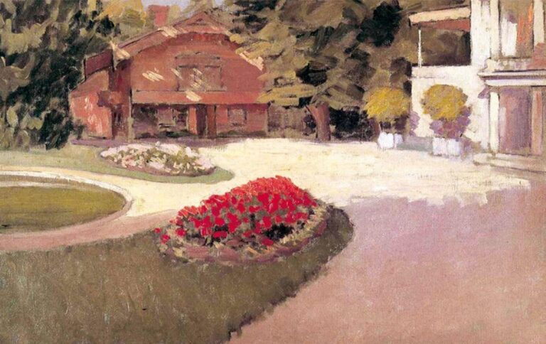 Gustave Caillebotte, Jardin à Yerres, 1876 Collection Particulière © Courtesy Comité Caillebotte, Paris