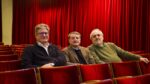 I tre direttori artistici del Teatro Oscar, ossia Giacomo Poretti, Luca Doninelli e Gabriele Allevi