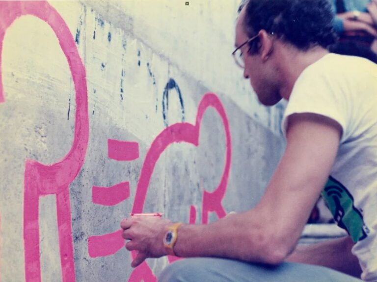 Il graffito di Keith Haring. Photo Stefano Fontebasso De Martin. Detail