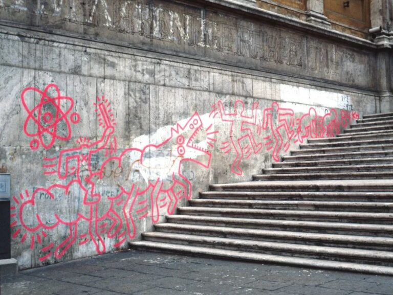 Il graffito di Keith Haring. Photo Stefano Fontebasso De Martin. Final