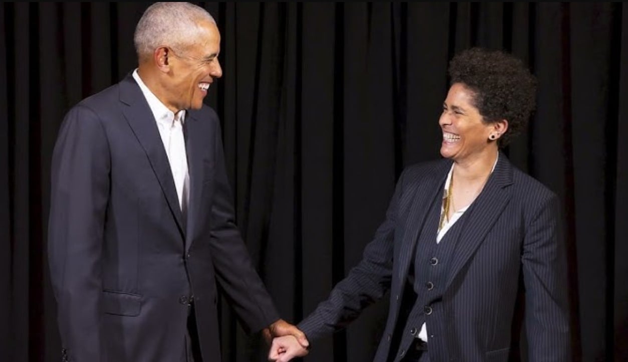 Barack Obama e Julie Mehretu