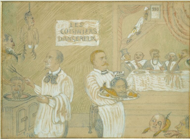 The Dangerous Cooks, 1896, pencil, chalk and gouache, Collection City of Antwerp, Museum Plantin-Moretus, MPM.V-V.603.023