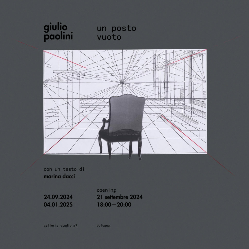 Giulio Paolini – Un posto vuoto