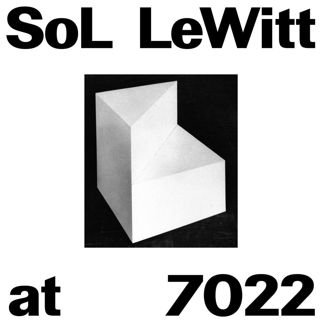 Sol LeWitt – Forms Derived From A Cube