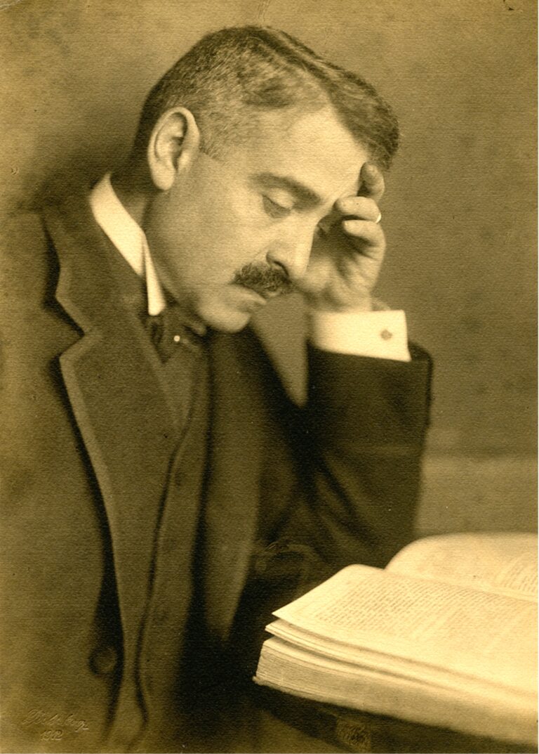 Aby Warburg, 1912. Credit Warburg Institute