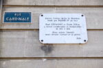 Aix en Provence, Francia. Una targa sulla facciata dell'ex Collège Bourbon ricorda l'amicizia fra Cézanne e Zola. Photo Dario Bragaglia