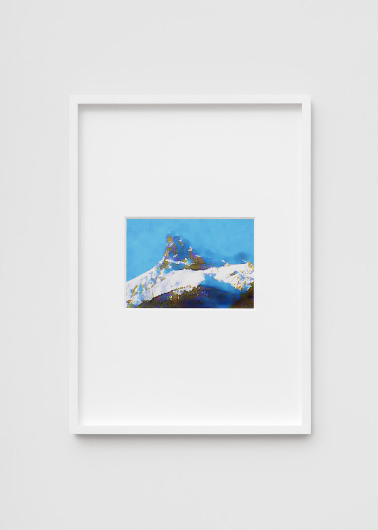 Alessandro Calabrese, Lanscape Painting #03, 2024, Inkjet print, cm 20x14 (immagine), cm 35x25 (con passe-partout e cornice) © Alessandro Calabrese, courtesy Viasaterna