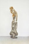 Antonio Fiorentino, Untitled, 2024, wood, resin, salt, 184 x 50 x 40 cm