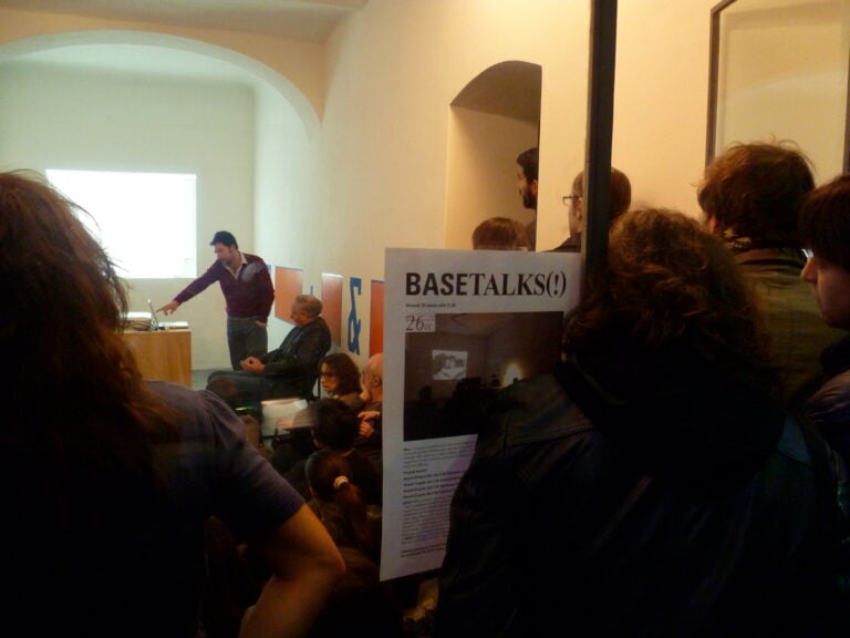 BaseTalks(!), 2012 BASE:PROGETTI PER L'ARTE Ph Leonardo Morfini