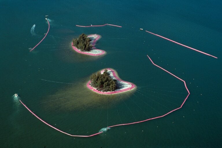 Christo and Jeanne-Claude, 'Surrounded Islands, Biscayne Bay, Greater Miami, Florida, 1980–83.' Photos Wolfgang Volz