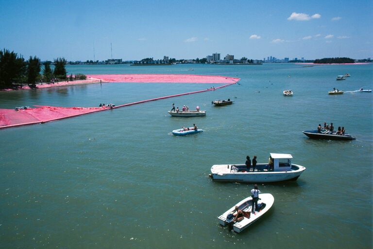 Christo and Jeanne-Claude, 'Surrounded Islands, Biscayne Bay, Greater Miami, Florida, 1980–83.' Photos Wolfgang Volz