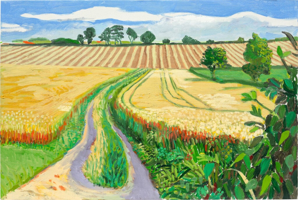 david hockney path through wheat field july 2005 courtesy phillips È ancora David Hockney il re delle aste inglesi. Ecco come è andata alla casa d'aste Phillips