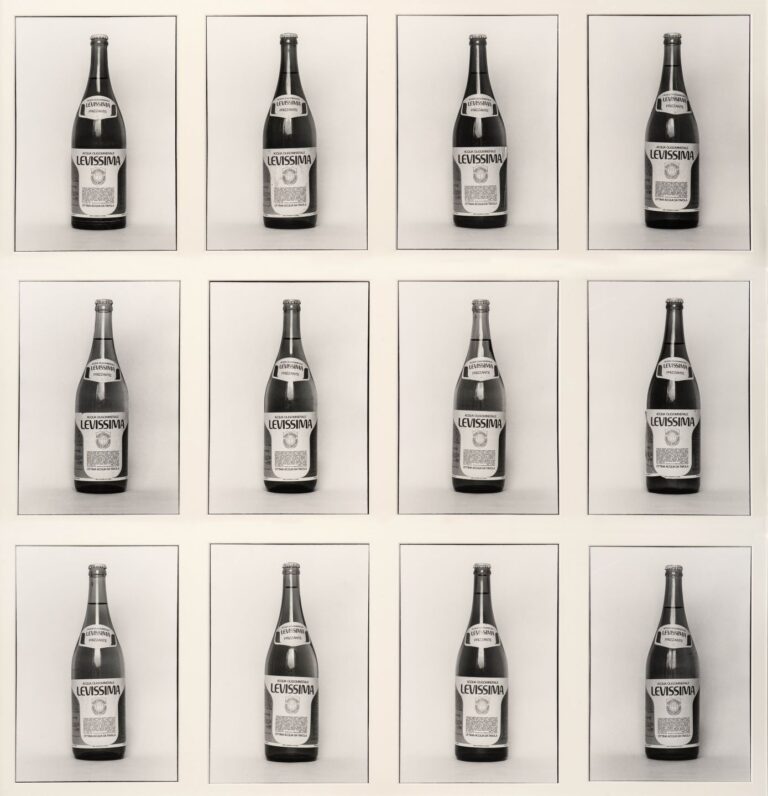 Franco Vimercati, Bottiglie di acqua minerale 1975, Galleria Nazionale d'Arte Moderna e Contemporanea, DGCC