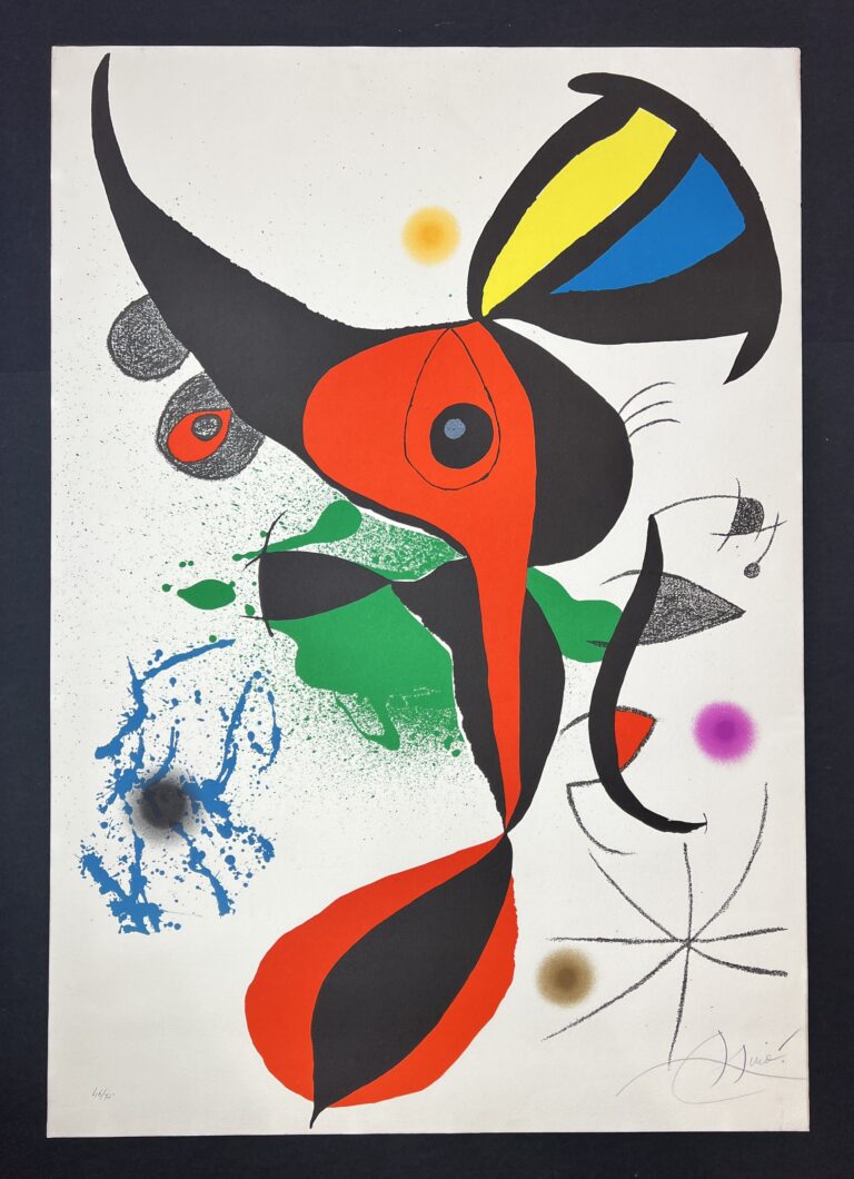 Joan Miró, Oda a Joan Miró, 1973. Courtesy Catawiki