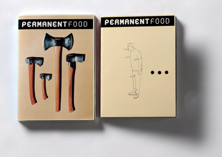 Maurizio Cattelan, Paola Manfrin, Permanent food N. 8, 2000:2001 e Permanent food N. 9, 1 marzo 2003. Courtesy Collezione Consolandi Milano