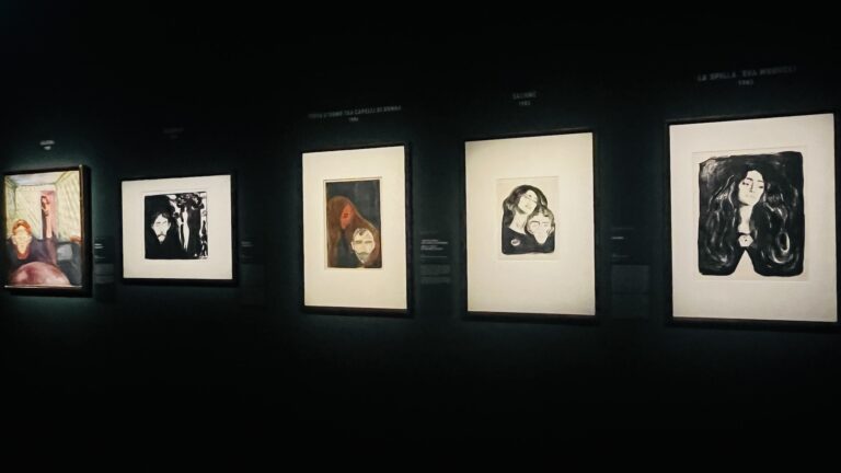 Munch. Il grido interiore, installation view at Palazzo Reale, Milano 2024. Courtesy Palazzo Reale