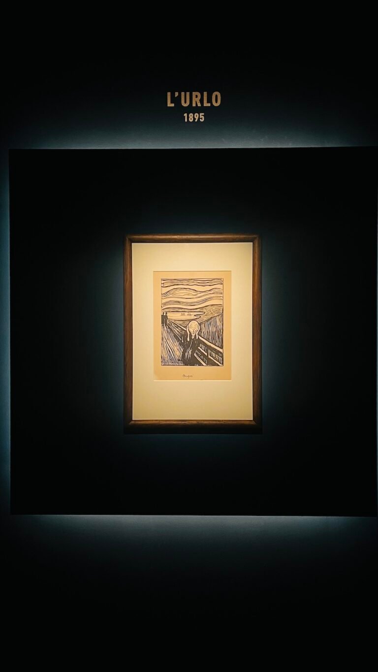 Munch. Il grido interiore, installation view at Palazzo Reale, Milano 2024. Courtesy Palazzo Reale