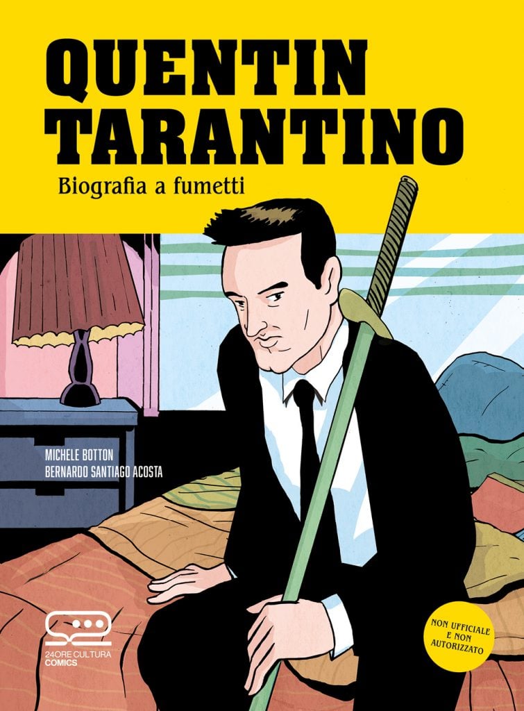 quentin tarantino biografia a fumetti 24 ore cultura 2024 copertina Il cinema e la vita di Quentin Tarantino ora diventano un fumetto