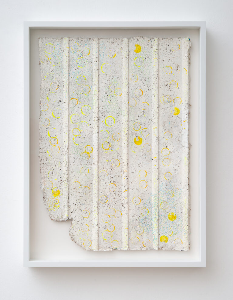 Rachel Whiteread, Untitled (Circles), 2021, Papier-mâché and gouache, 79 x 56 cm