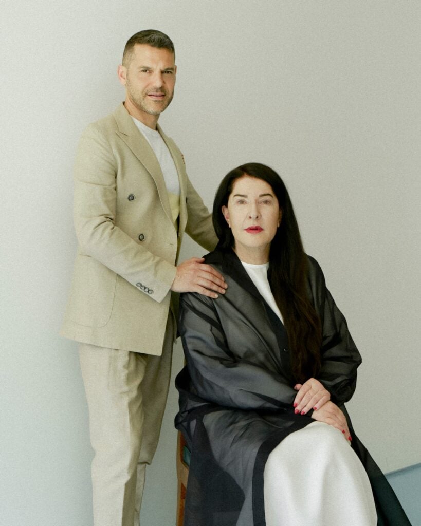 Shai Baitel and Marina Abramović, 2024 Photo Clara Melchiorre