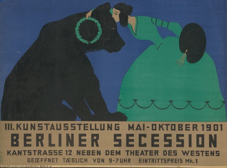 Thomas Theodor Heine, Locandina della terza mostra della Secessione di Berlino, 1901 И Staatliche Museen zu Berlin, Nationalgalerie. Photo Dietmar Katz