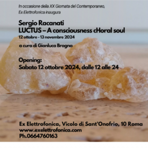 Sergio Racanati - Luctus. A consciousness cHoral soul