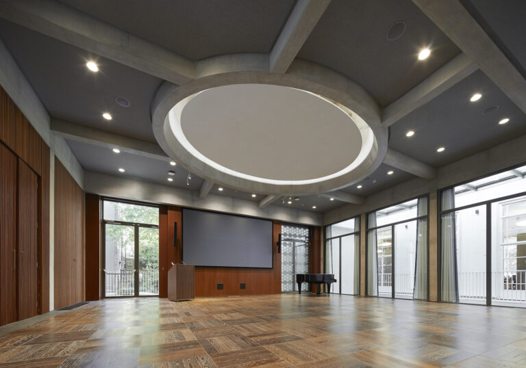 View of the Hinrich Reemtsma Auditorium at the Warburg Institute, London. Photograph ©Hufton+Crow