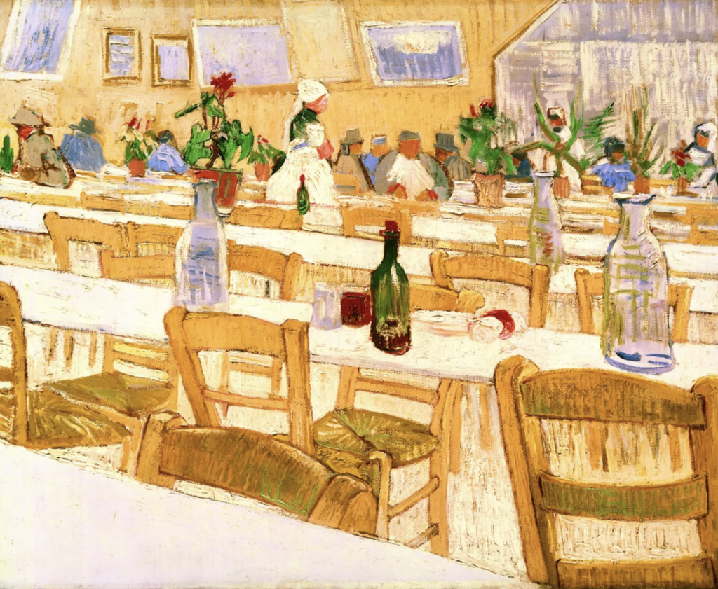 Vincent van Gogh, Interior of the Grand Bouillon-Restaurant le Chalet, Paris. Photo Van Gogh Museum Amsterdam