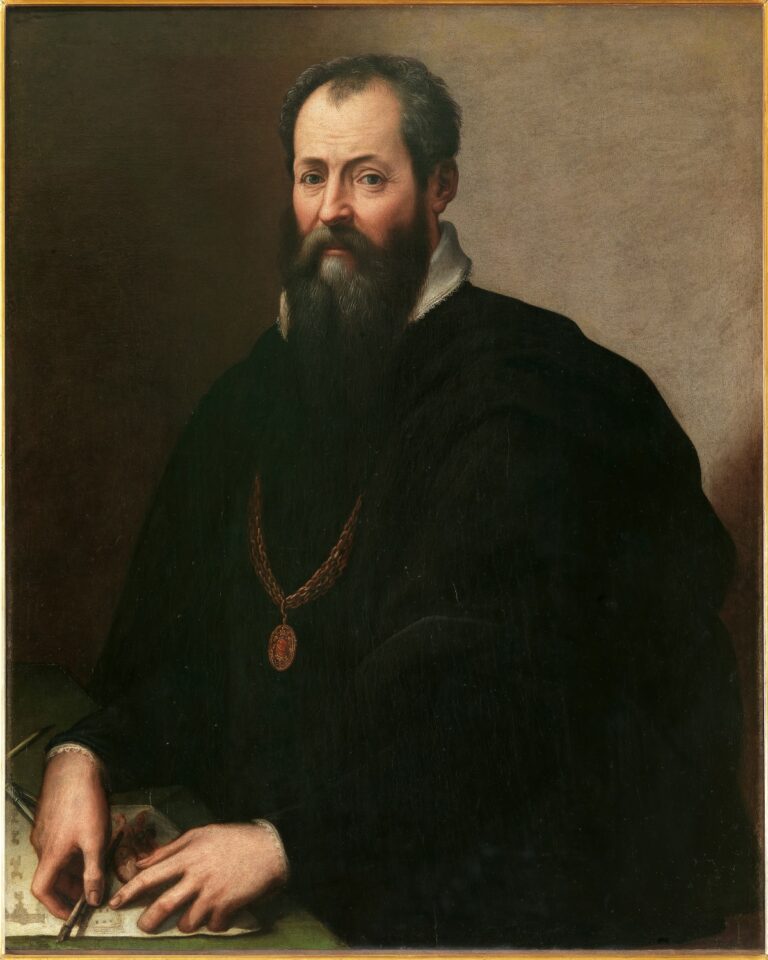 Giovanni Stradano, Jan van der Straet, Ritratto di Giorgio Vasari, 1568-1572, Firenze, Gallerie degli Uffizi, Galleria delle Statue e delle Pitture