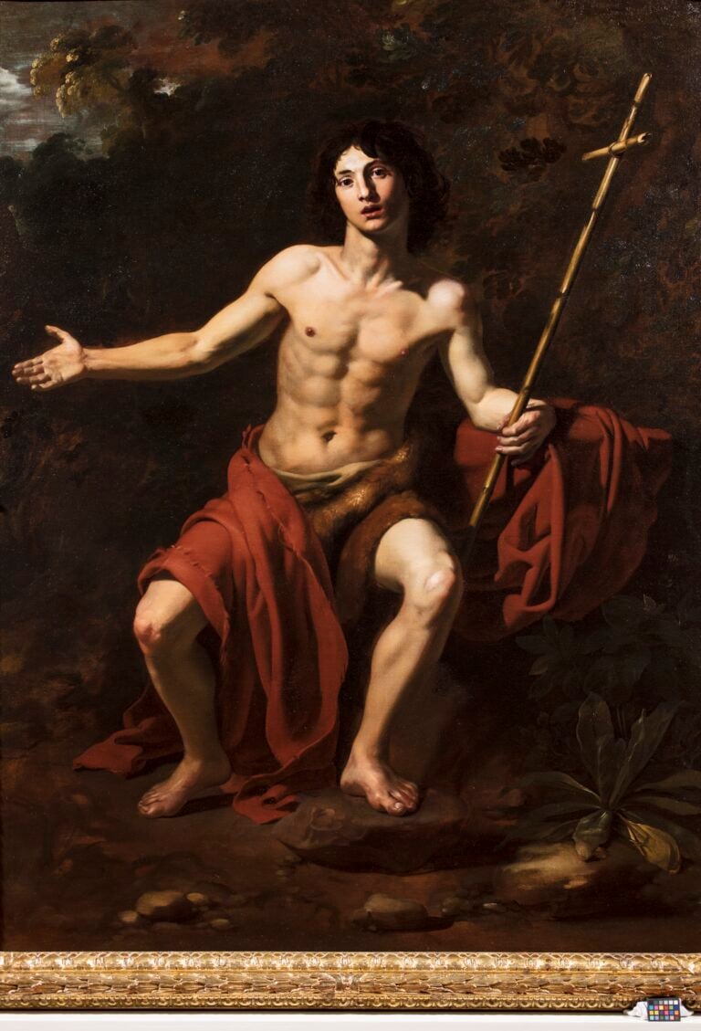 Nicolas Régnier, San Giovanni Battista nel deserto, 1622-1623, Olio su tela, cm 250 x 200, Collezione Fondazione Roma, Ph Giuseppe Schiavinotto, Courtesy Fondazione Roma